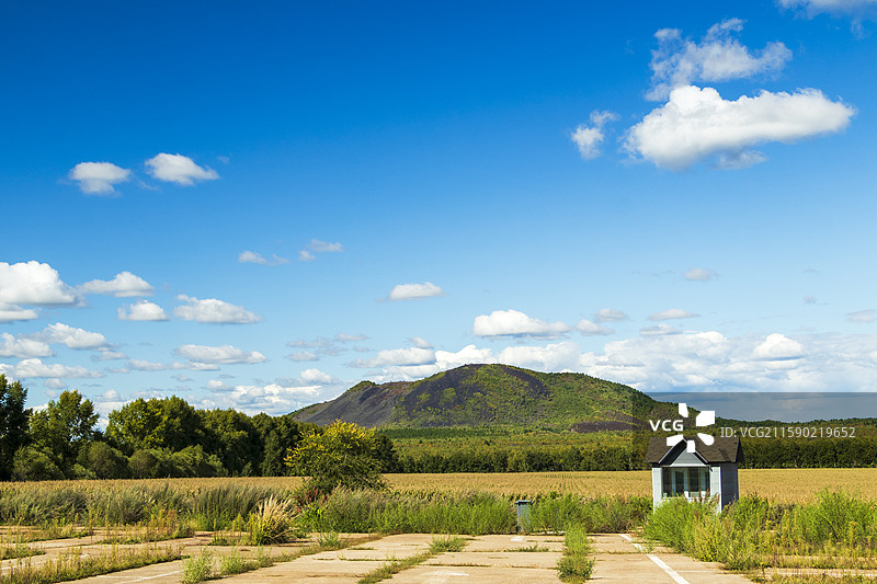 五大连池风景区老黑山风光图片素材