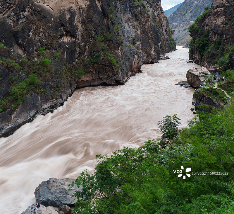 虎跳峡徒步图片素材