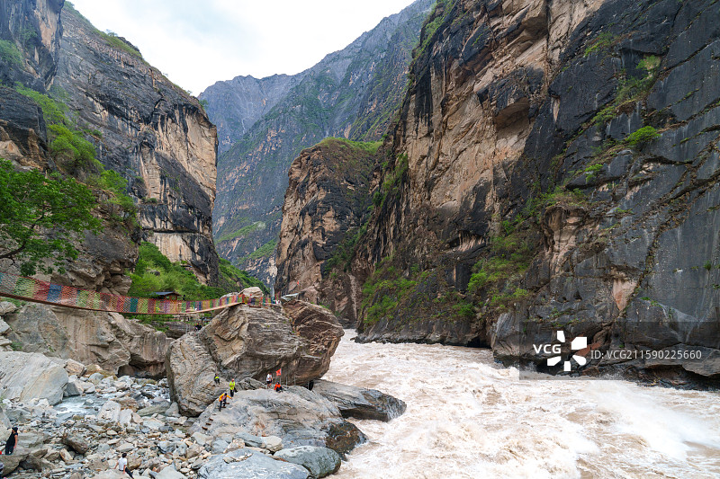 虎跳峡徒步图片素材
