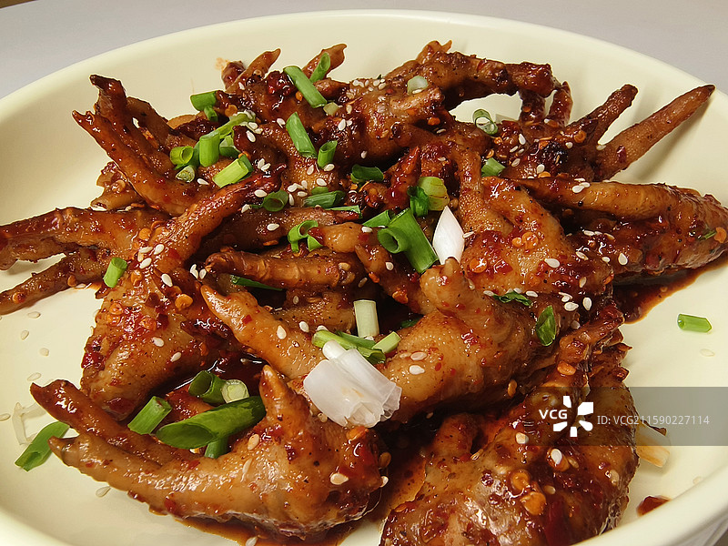 红烧鸡爪图片素材