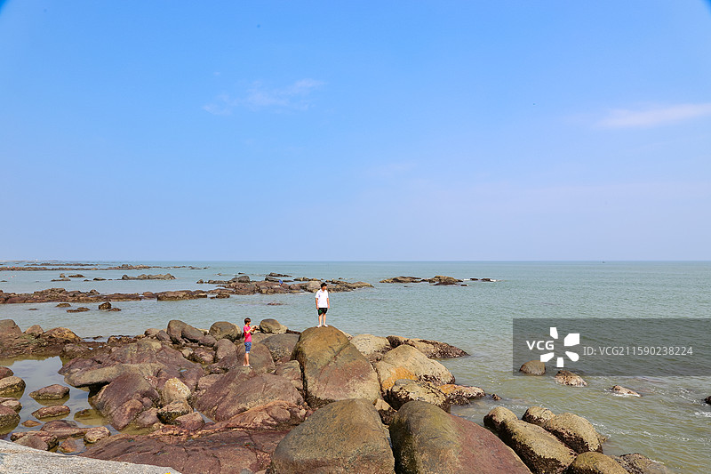 广东湛江吴川调德海风景区风光图片素材