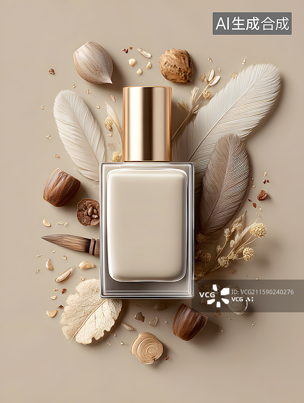 【AI数字艺术】一瓶化妆粉底遮瑕膏图片素材