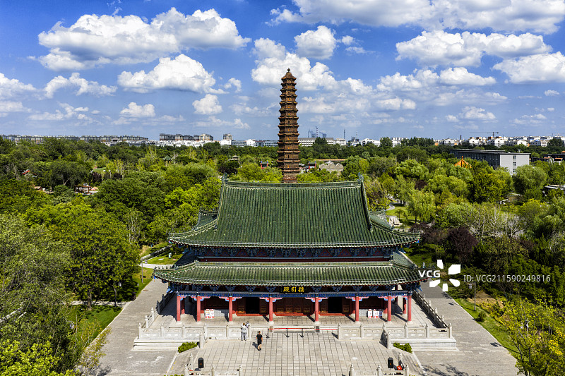 开封铁塔景区图片素材