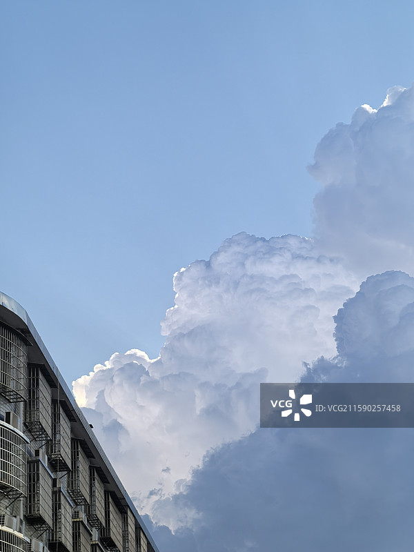 华为手机摄影-长沙夏日天空图片素材