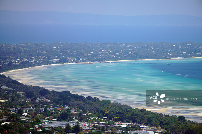 莫宁顿国家公园海滨海岸线灯塔mornington图片素材