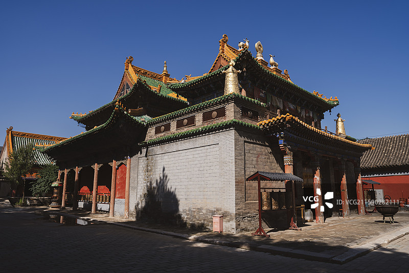 内蒙古呼和浩特 席力图召古佛殿图片素材