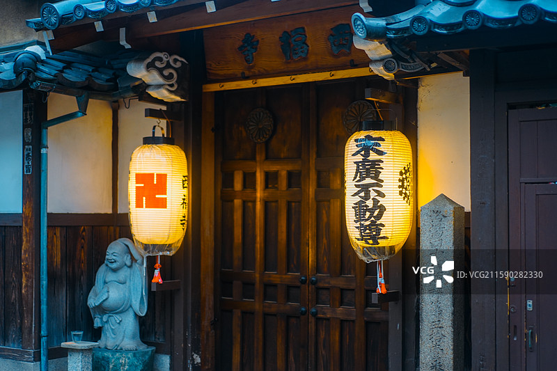 日本京都二年坂三年坂街头日式住宅图片素材