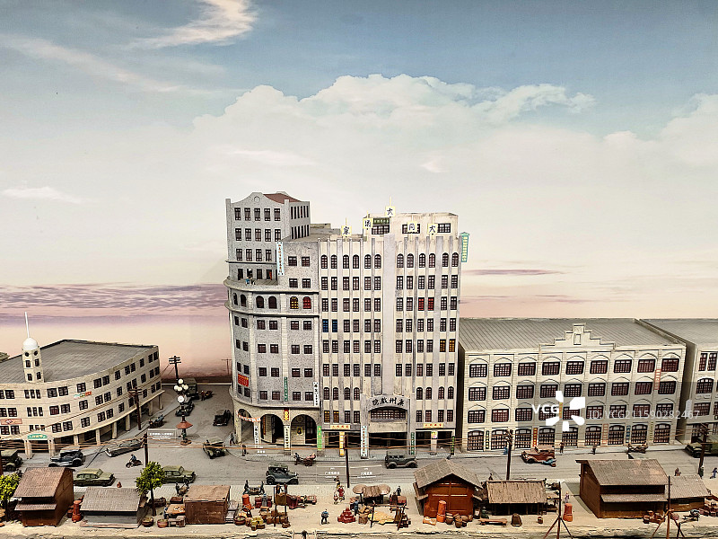 嘉南堂-广州最大最豪华骑楼群（岭南骑楼与西式高层建筑结合）图片素材