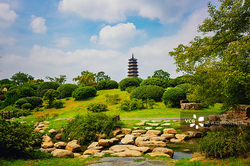大明寺栖灵塔+江苏扬州图片素材