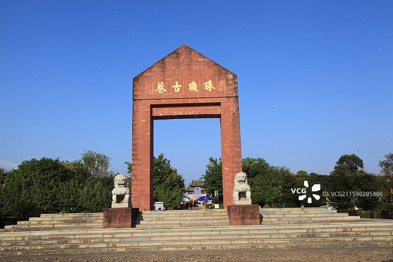 广东韶关南雄珠玑巷的建筑图片素材