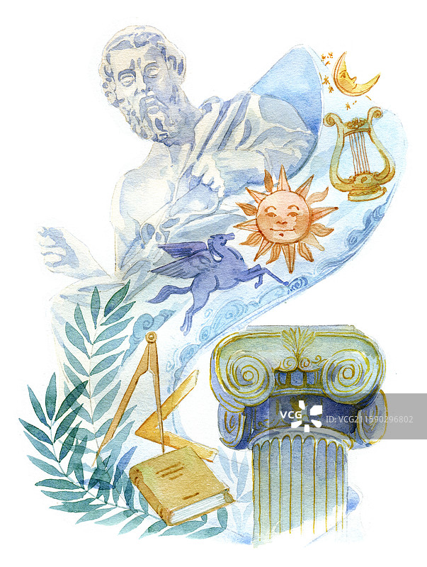 古希腊的教育图片素材