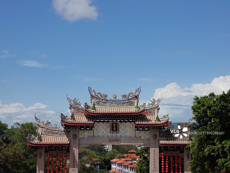 莆田湄洲岛妈祖祖庙-圣旨门图片素材