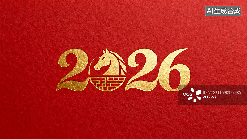 【AI数字艺术】2026马年立体艺术字图片素材