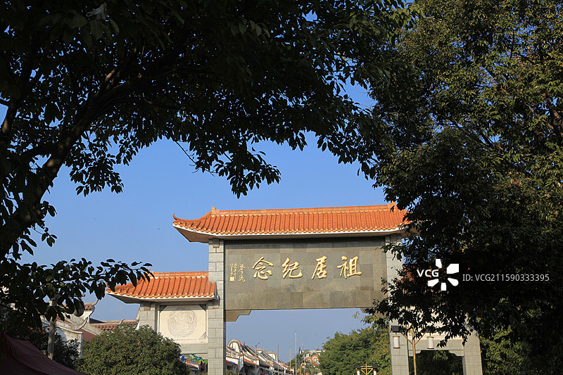 广东韶关南雄珠玑巷的建筑图片素材