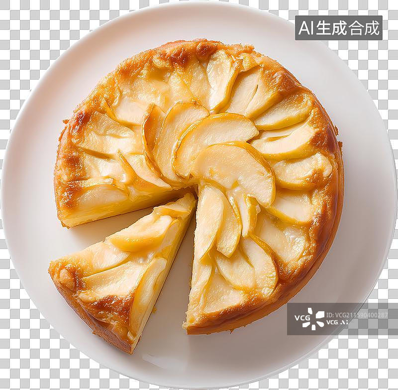 【AI数字艺术】一盘苹果派图片素材
