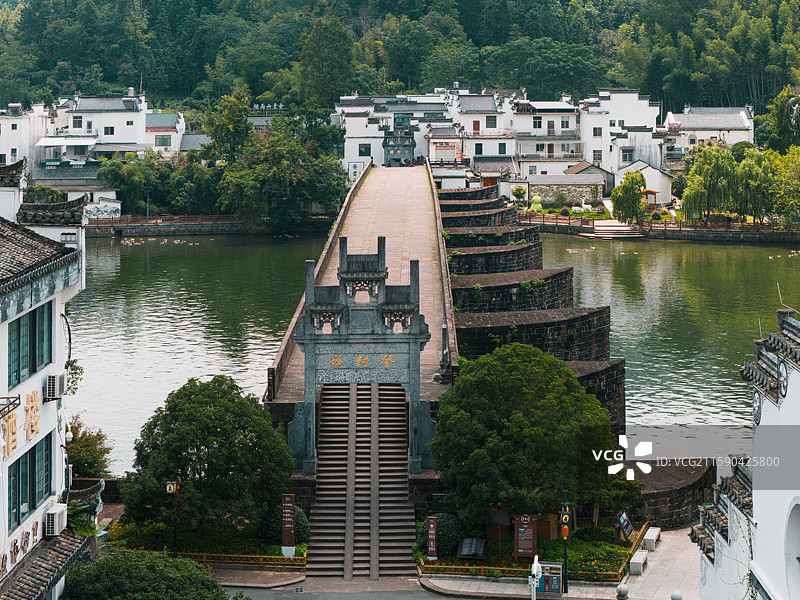 安徽黄山休宁县齐云山登封桥图片素材