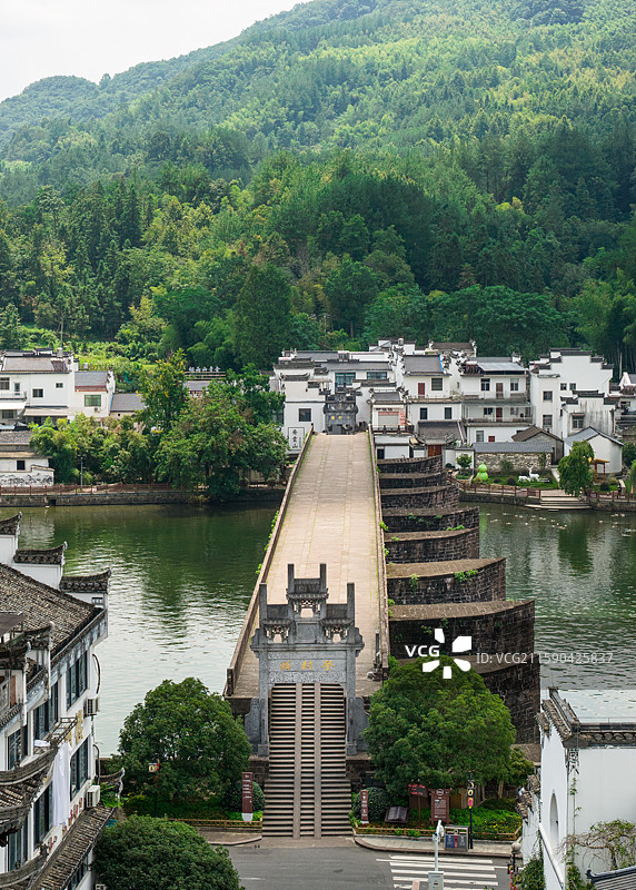 安徽黄山休宁县齐云山登封桥图片素材