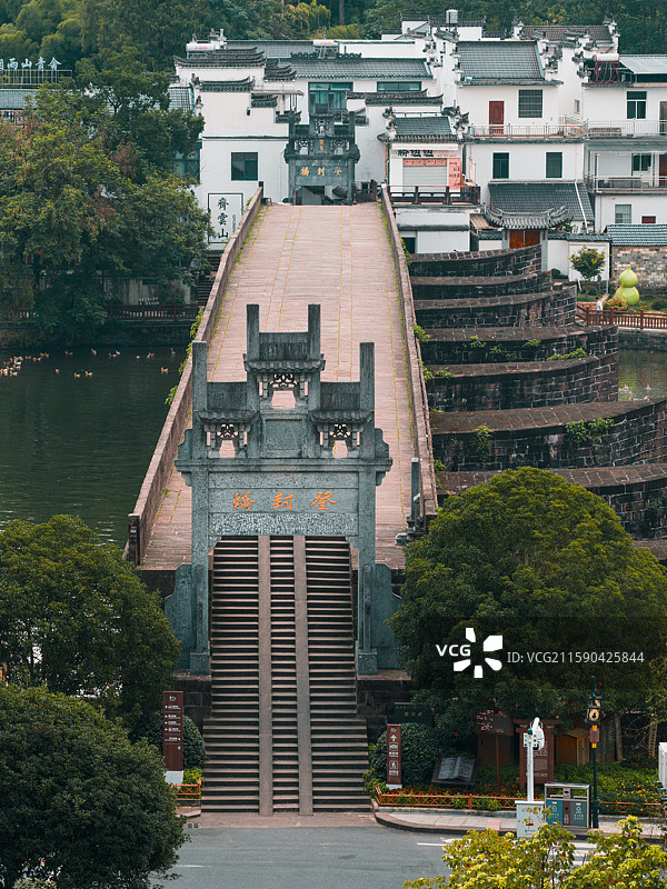 安徽黄山休宁县齐云山登封桥图片素材