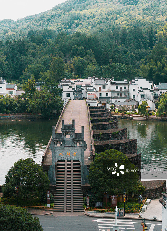 安徽黄山休宁县齐云山登封桥图片素材