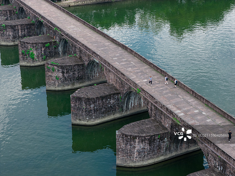 安徽黄山休宁县齐云山登封桥图片素材