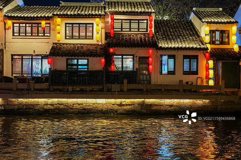 无锡南长街，无锡古运河，无锡地标图片素材