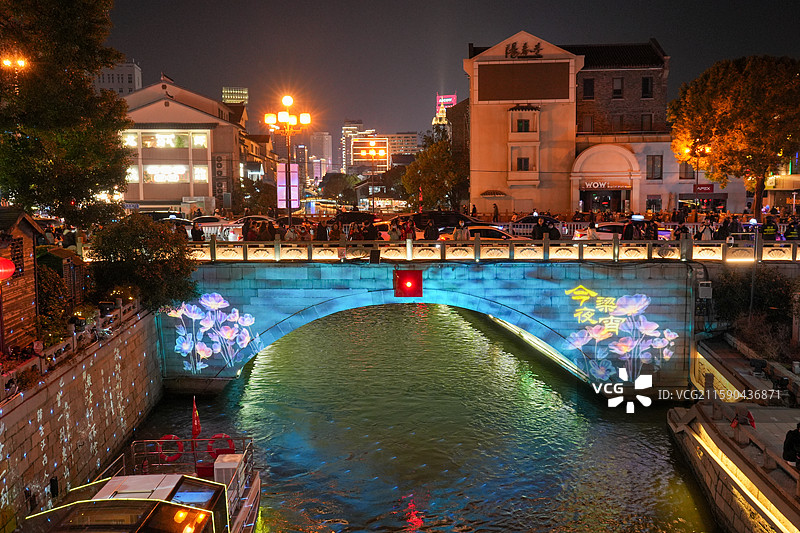 无锡南长街，无锡古运河，无锡地标图片素材