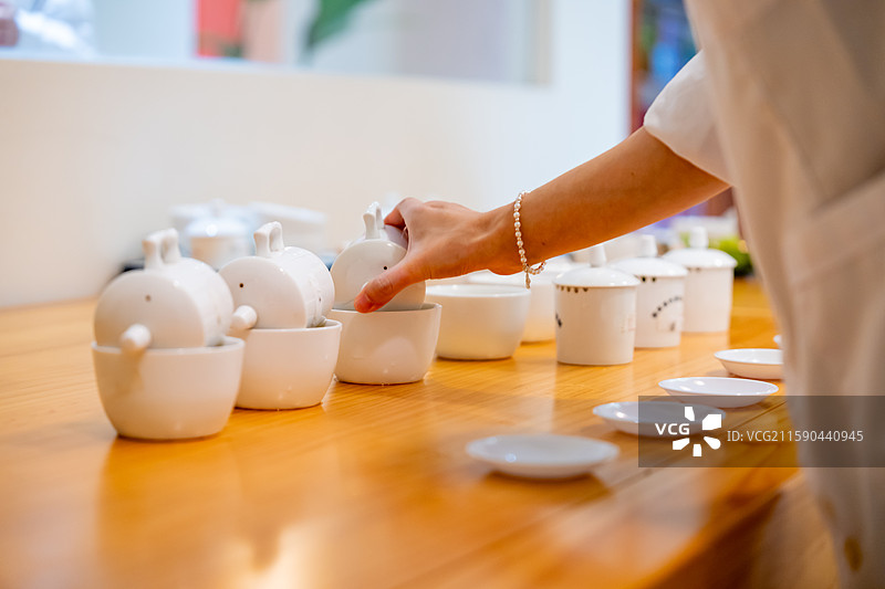 茶叶审评图片素材