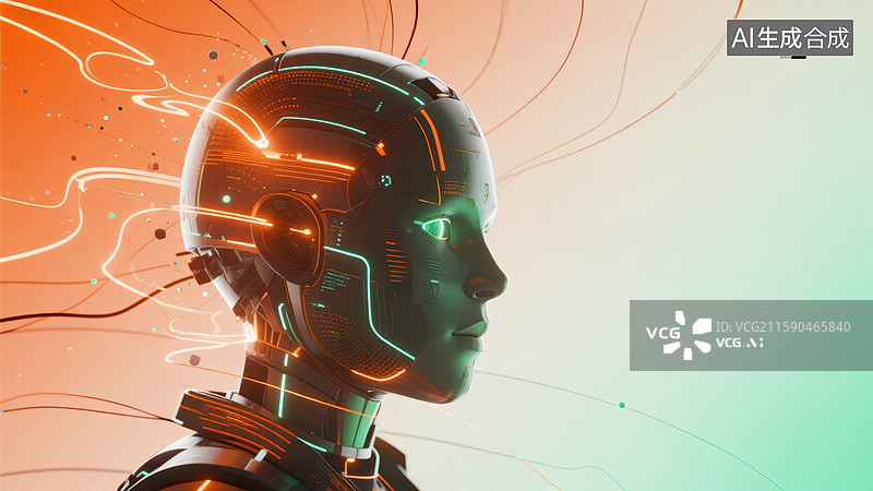 【AI数字艺术】AI科技发布会图片素材