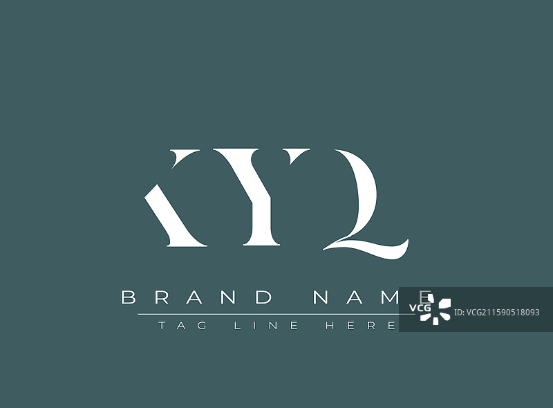 KYQ抽象字母标志设计图片素材