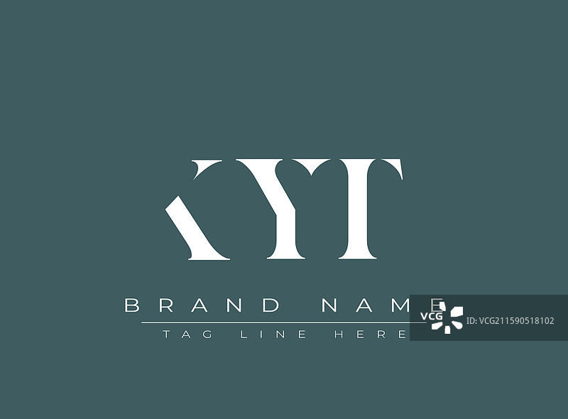 kyt 抽象字母标志设计图片素材