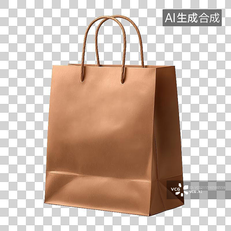【AI数字艺术】免扣元素牛皮纸袋子图片素材