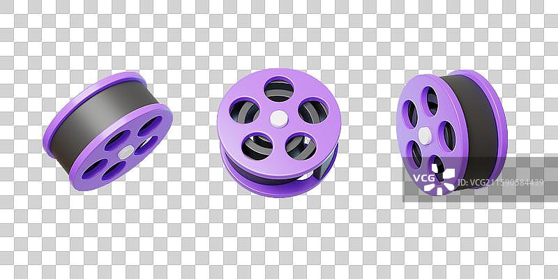 免抠影像摄影媒体视频传媒胶卷3D图片素材
