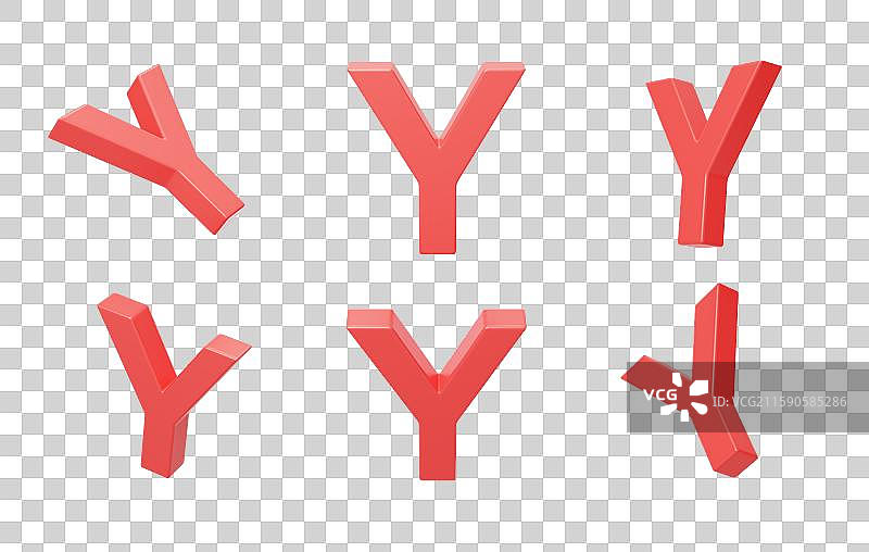 免抠英文字母Y拼音拼写语言3D图片素材