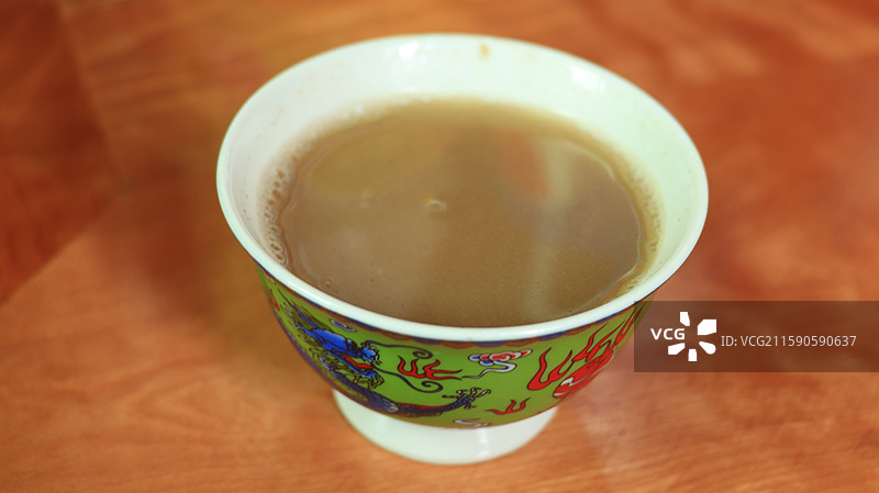 青稞酥油茶图片素材