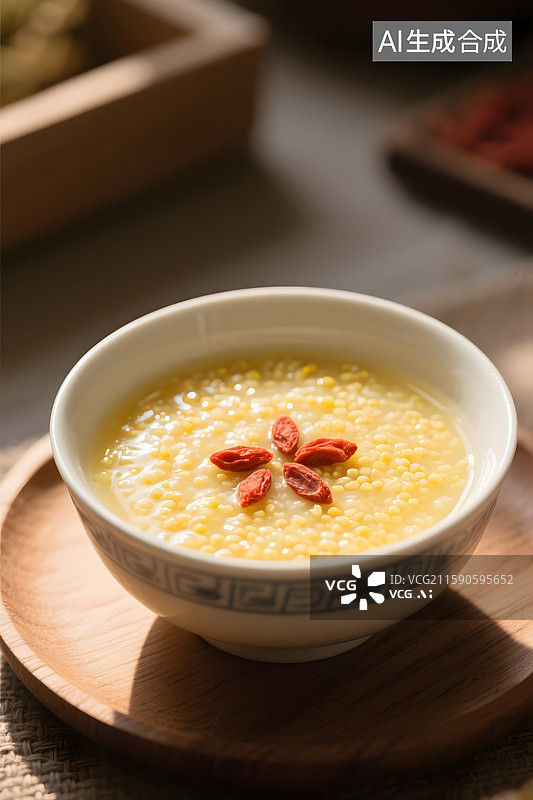 【AI数字艺术】暖心小米粥的滋养图片素材