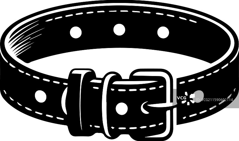 简约皮革狗项圈图标现代标志图片素材