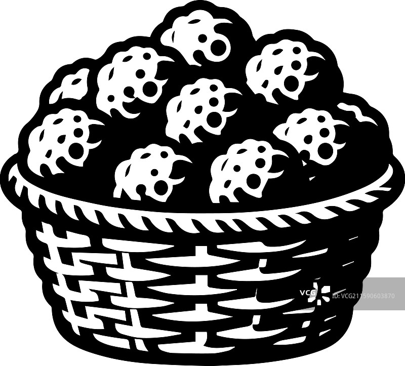 简单的木质松露刷图标复古标志图片素材