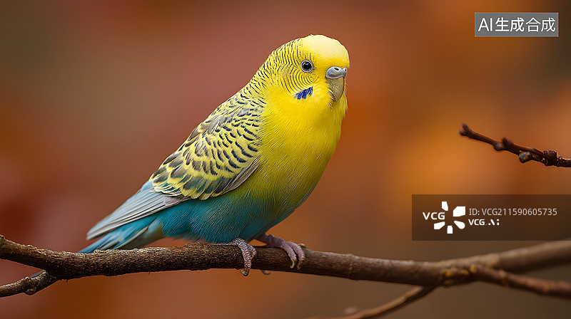 【AI数字艺术】鹦鹉与自然环境和谐共存图片素材