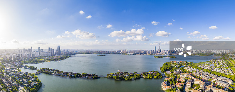 苏州金鸡湖城市风光图片素材