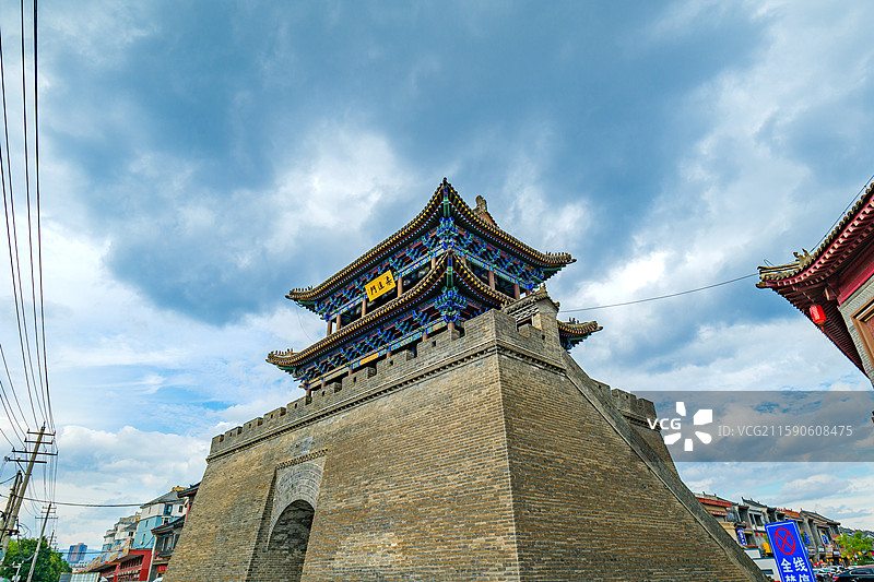 内蒙古呼和浩特塞上老街柔远门图片素材