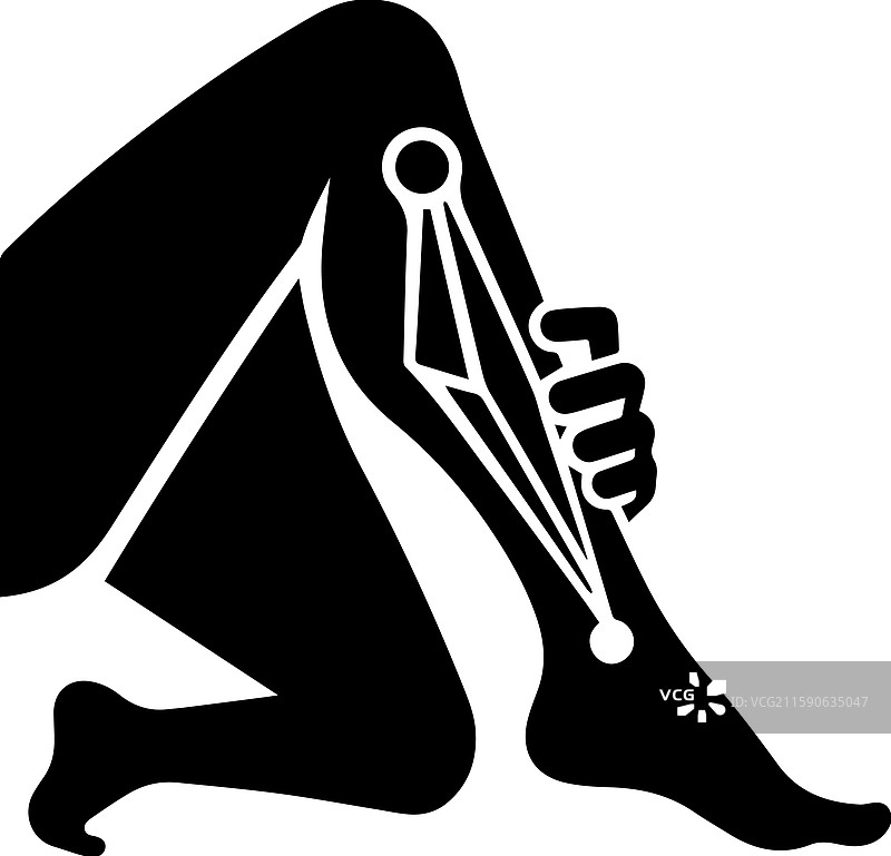 简单的抽筋图标现代标志图片素材