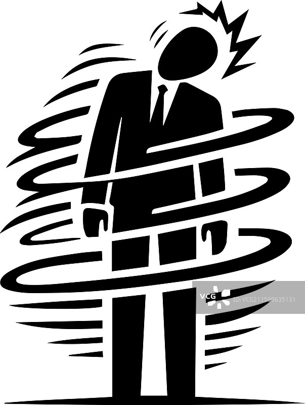 简单的压力头痛图标现代标志图片素材