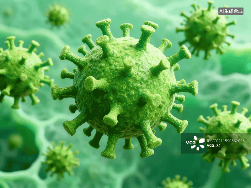 【AI数字艺术】3D冠状病毒动图图片素材