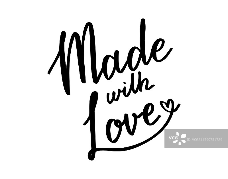 用爱制作的手绘字母涂鸦文本图片素材