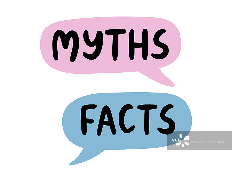 神话事实对话气泡字母图片素材