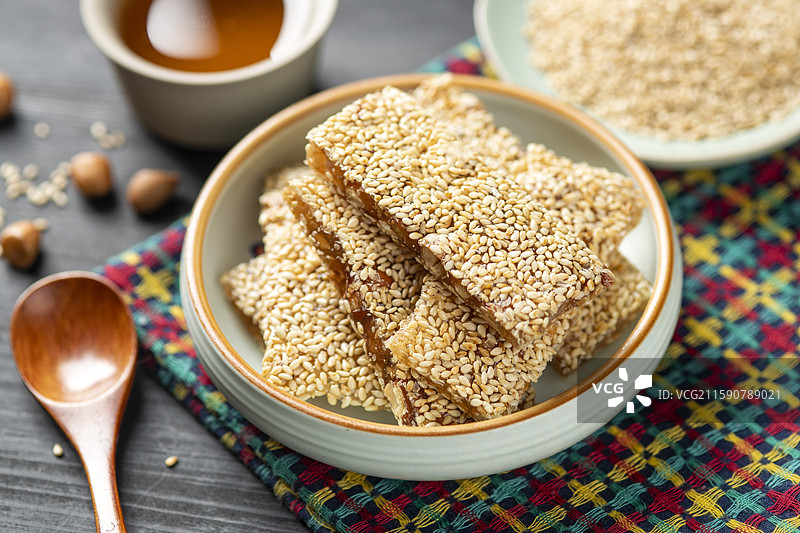 芝麻花生牛皮糖图片素材