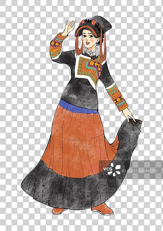 56民族，彝族图片素材