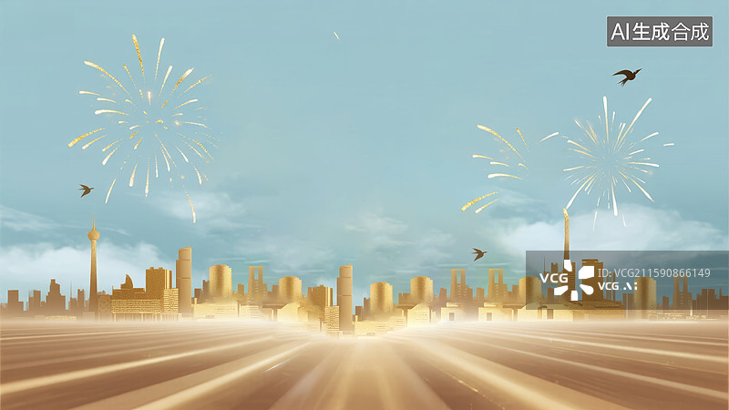【AI数字艺术】庆祝六十二周年图片素材