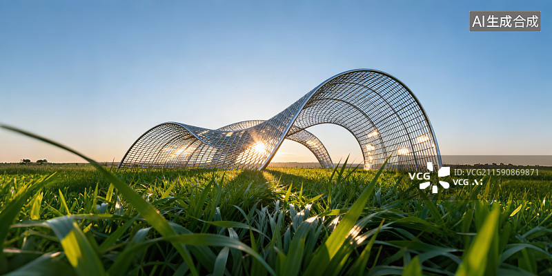 【AI数字艺术】现代艺术抽象雕塑，汽车广告背景图图片素材