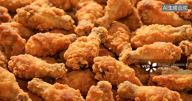 【AI数字艺术】快餐美食炸鸡腿图片素材